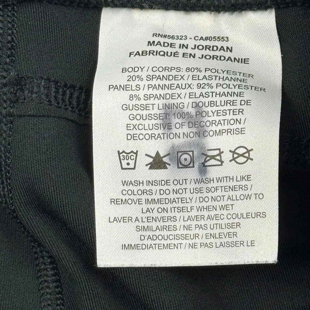 Nike Leggings Womens Small Black Dri Fit Epic Fast Cropped‎ Capri Training Yoga